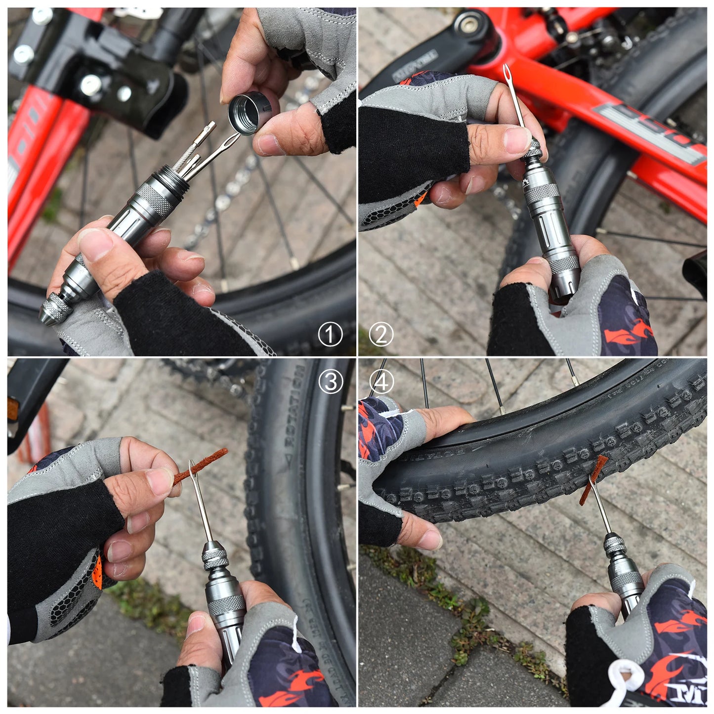 Plug’n’Ride – Kit de Réparation Pneus Tubeless