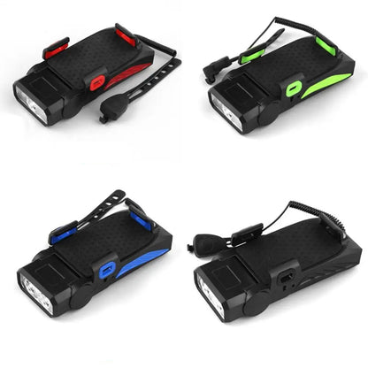 RidePower 4-en-1 – Support Lampe, Klaxon, Power Bank